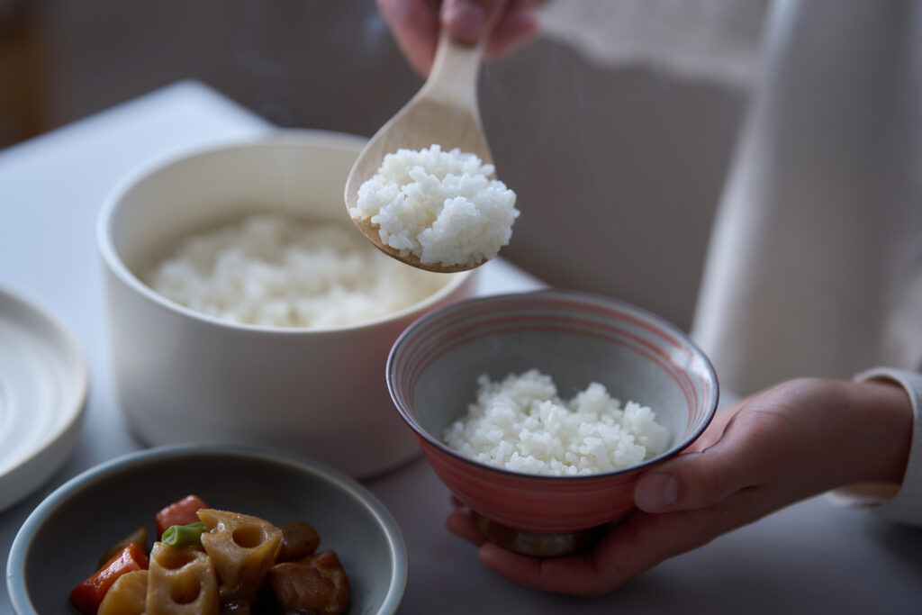 炊かなくても、驚きの美味しさ。イメージ